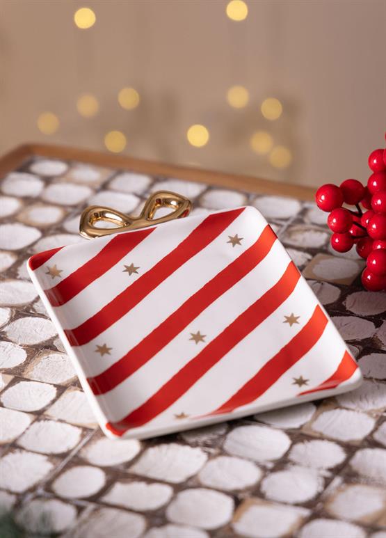 The Mia Yılbaşı Servis Tabağı 17x14 cm