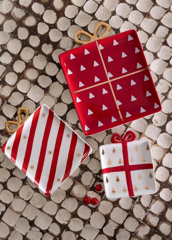 The Mia Yılbaşı Servis Tabağı 17x14 cm