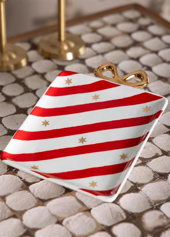 The Mia Yılbaşı Servis Tabağı 17x14 cm