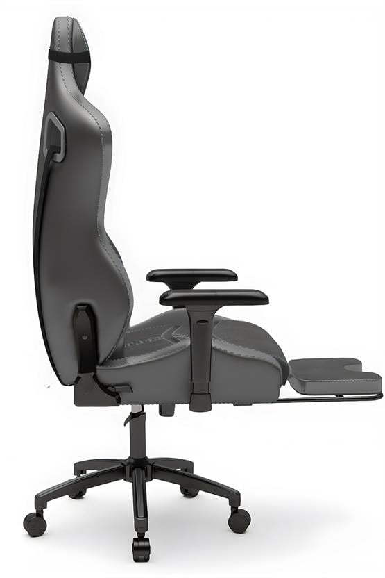 Zio Venom XL Profesyonel Oyuncu Koltuğu - Antrasit / Antrasit - Visco Oturak, 4D Kol, Ayak Uzatma