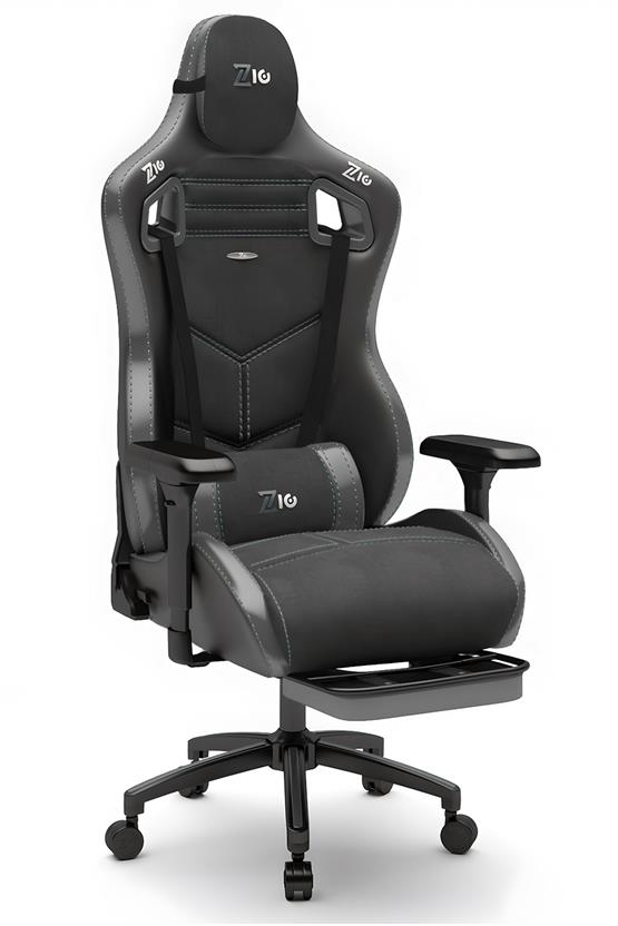 Zio Venom XL Profesyonel Oyuncu Koltuğu - Antrasit / Antrasit - Visco Oturak, 4D Kol, Ayak Uzatma