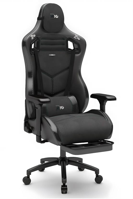 Zio Venom XL Profesyonel Oyuncu Koltuğu - Antrasit / Siyah - Visco Oturak, 4D Kol, Ayak Uzatma