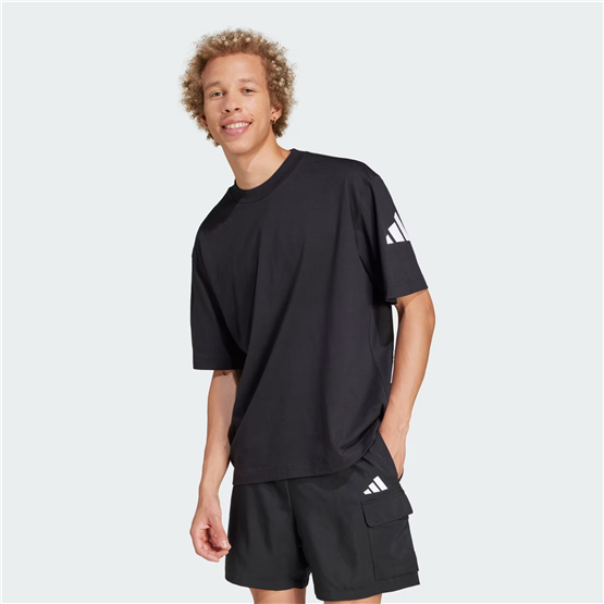 Adıdas Jf3615 M Sj T 10.0611 Black/Whıte Erkek T-Shırt