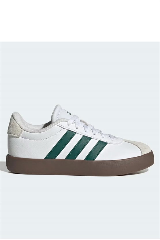 Adıdas Kk2261 Vl Court 3.0 K 27.0783 Ftwwht/Cgreen/Gum5 Fılet Erkek Cocuk Spor Ayakkabı