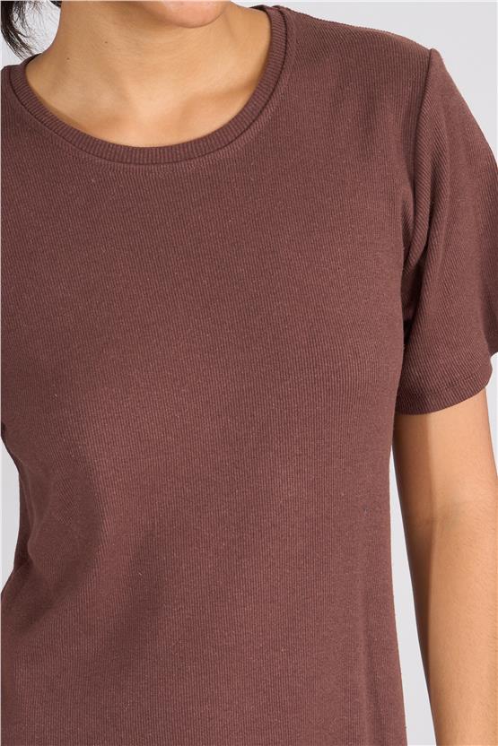 Aksoy Y25 600-06 Kahve Kadın Kaskorse Elbıse