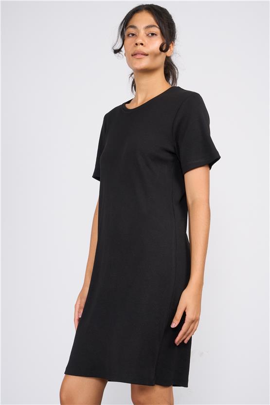 Aksoy Y25 600-06 Sıyah Kadın Kaskorse Elbıse