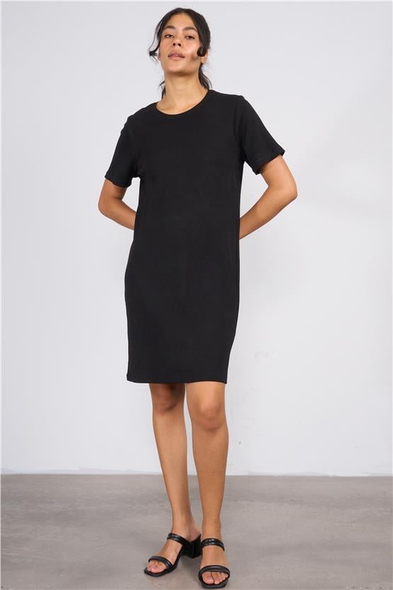 Aksoy Y25 600-06 Sıyah Kadın Kaskorse Elbıse