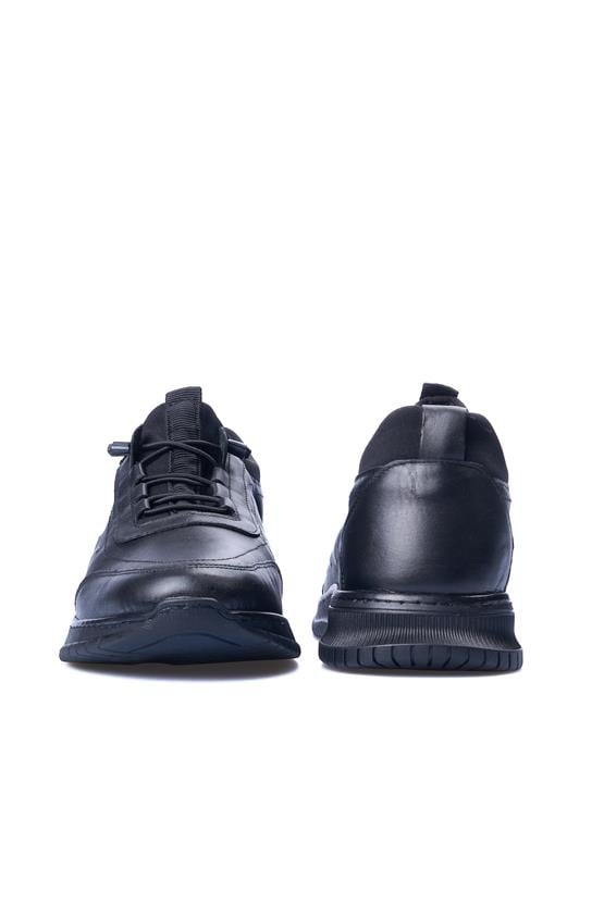 Ali Usta 027 Siyah Erkek Deri Casual Ayakkabı