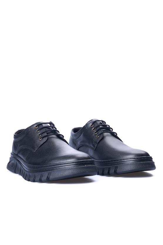 Ali Usta 112 Siyah Erkek Deri Casual Ayakkabı
