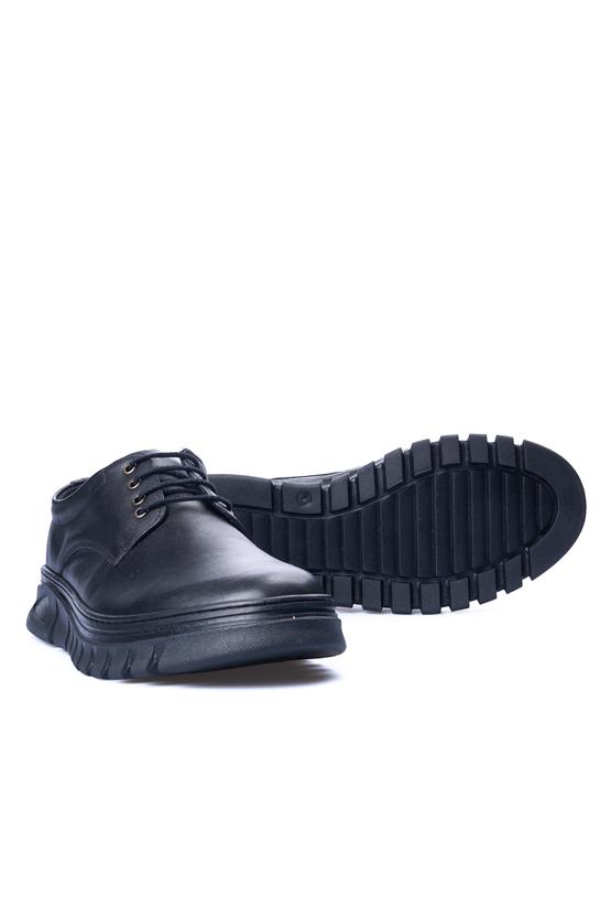 Ali Usta 112 Siyah Erkek Deri Casual Ayakkabı