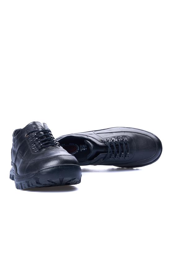 Ali Usta 12 Siyah Erkek Deri Casual Ayakkabı
