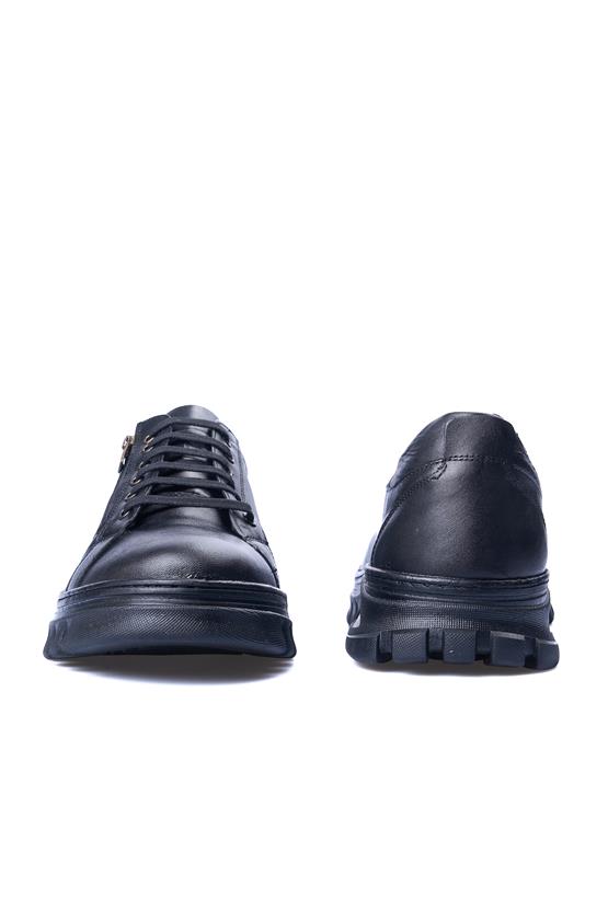 Ali Usta 1990 Siyah Erkek Deri Casual Ayakkabı