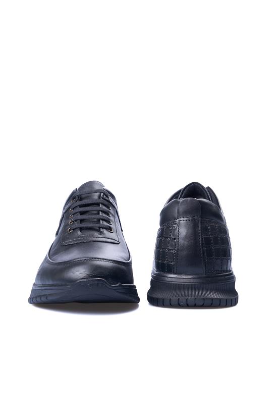 Ali Usta 2032 Siyah Erkek Deri Casual Ayakkabı