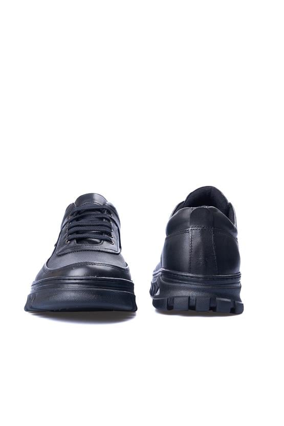 Ali Usta 2032B Siyah Erkek Deri Casual Ayakkabı