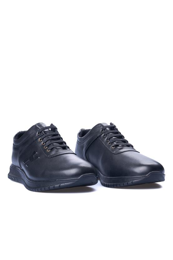 Ali Usta 2033 Siyah Erkek Deri Casual Ayakkabı