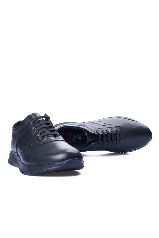Ali Usta 2033 Siyah Erkek Deri Casual Ayakkabı