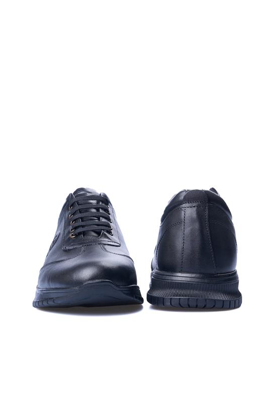 Ali Usta 2034 Siyah Erkek Deri Casual Ayakkabı