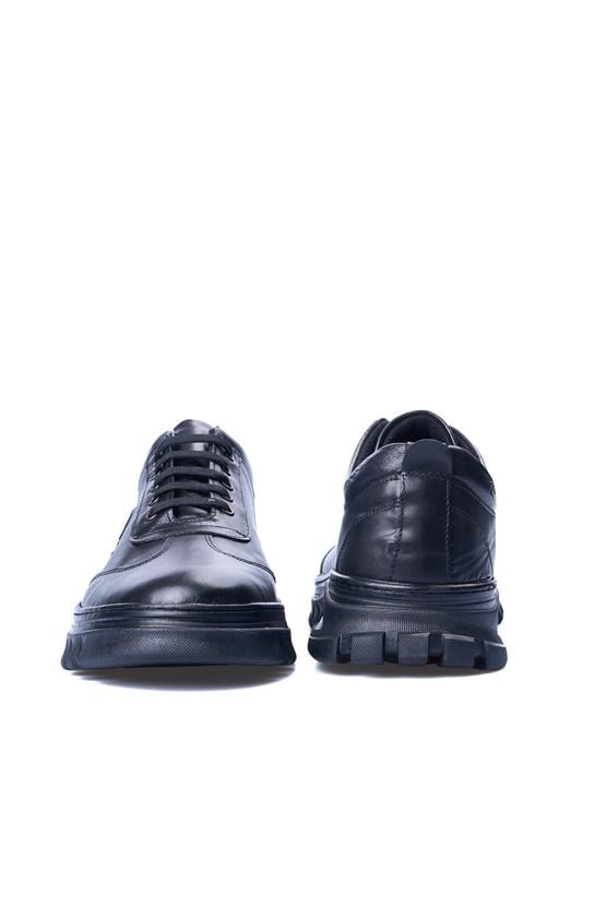 Ali Usta 2037-1 Siyah Erkek Deri Casual Ayakkabı