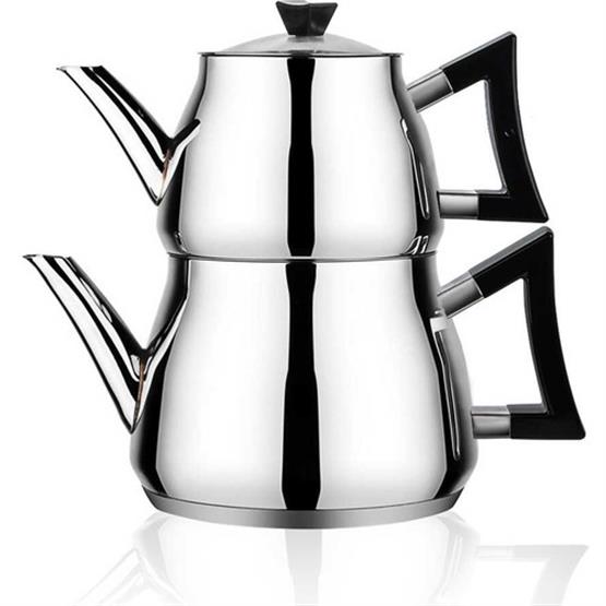 Amboss Ore-7630 Oregan Çaydanlık Seti Siyah Bakalıt Sap