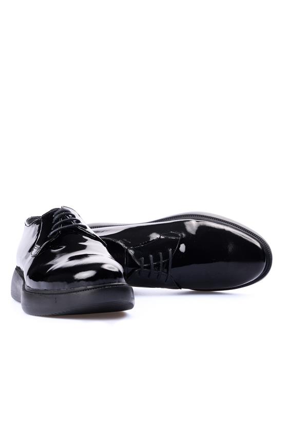 And 21 Siyah Rgn Erkek Poli Deri Casual Ayakkabı