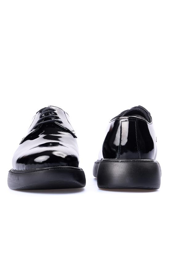 And 21 Siyah Rgn Erkek Poli Deri Casual Ayakkabı