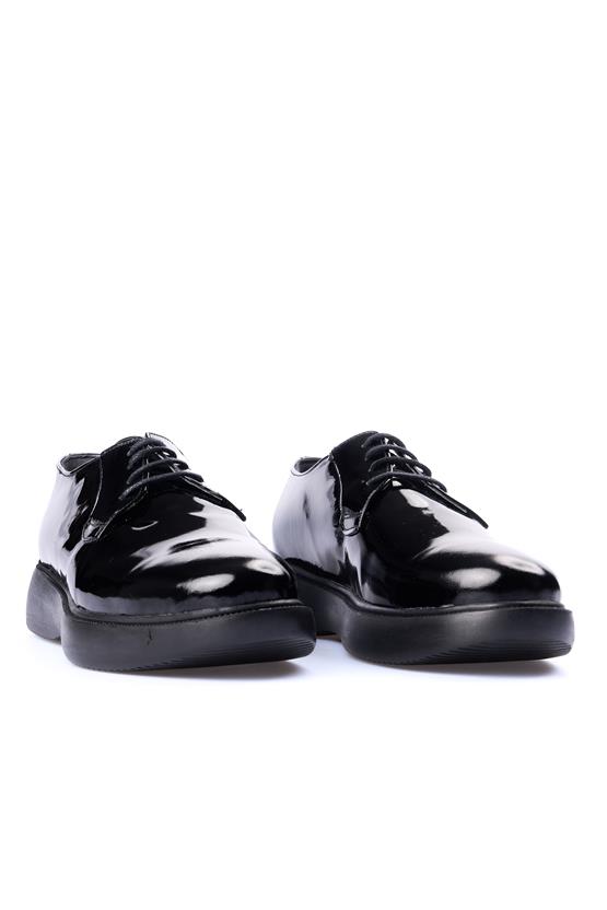 And 21 Siyah Rgn Erkek Poli Deri Casual Ayakkabı