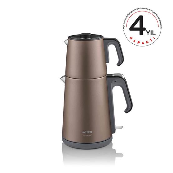 Arzum AR3080-T Çay Sefası Toprak 1650 W Çelik Çay Makinesi