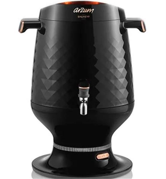 Arzum AR3083 Ehlikeyf Siyah 2200 W Cam Demlikli Semaver