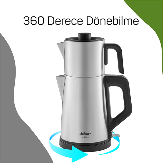 Arzum AR3129 Deminde Inox Çay Makinesi