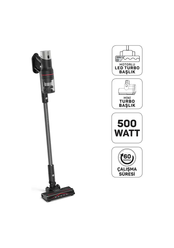 Arzum Ar4209-01 Magıclean Flex Dikey Şarjlı Süpürge Siyah