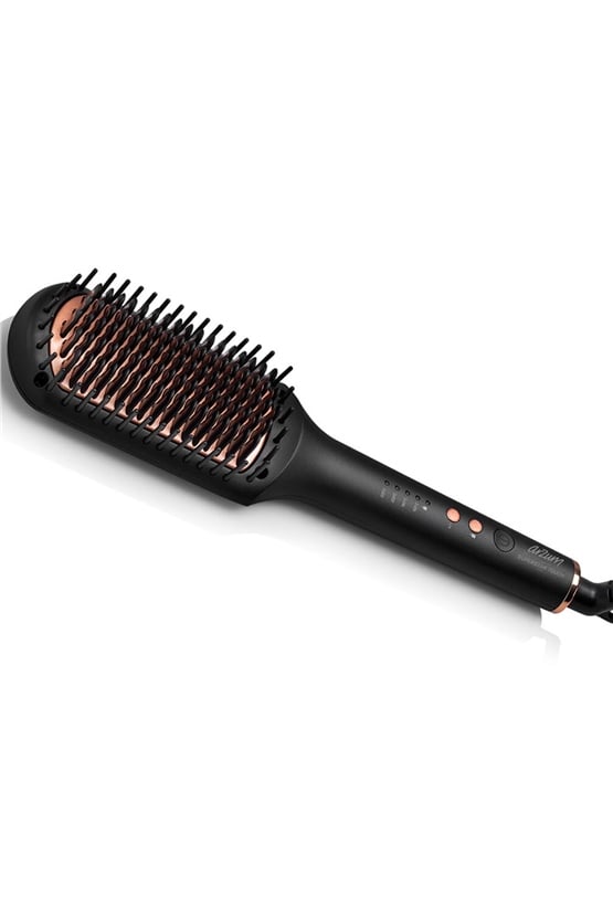 Arzum AR5068 Superstar Touch Saç Düzleştirici Fırça - Siyah