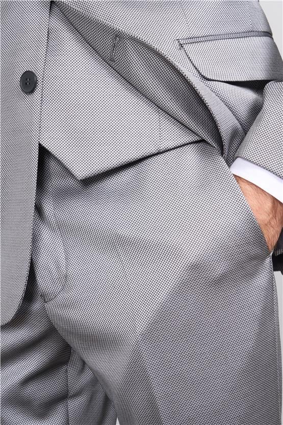 Atlıhan Lagos Gri Erkek Polyviskon Slim Fit Yelekli Takım