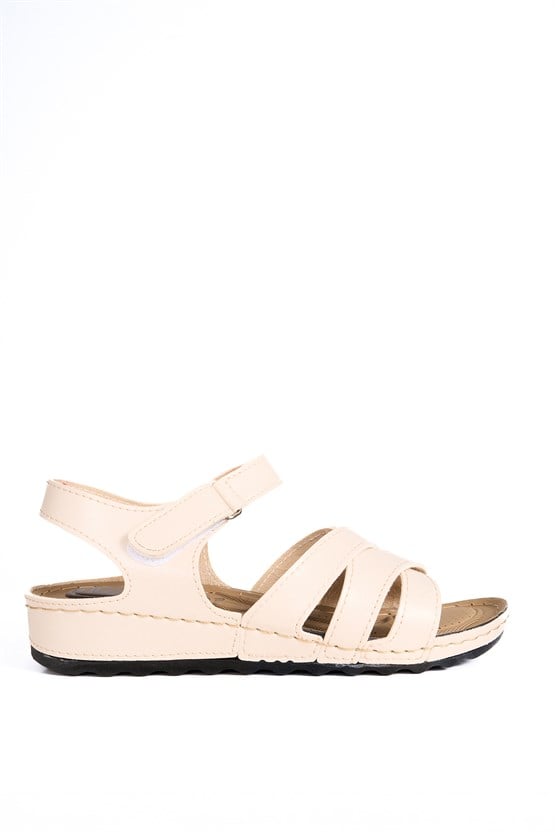 Avox 452 Bej Kadın Sandalet