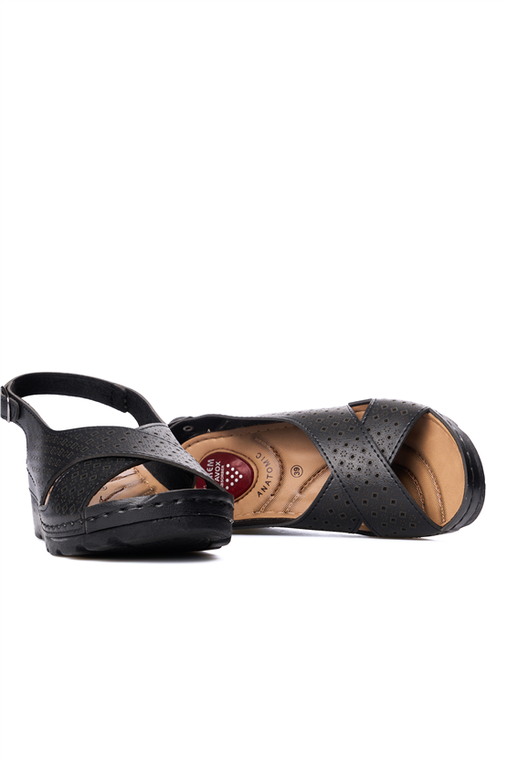 Avox 752 Siyah Kadın Sandalet