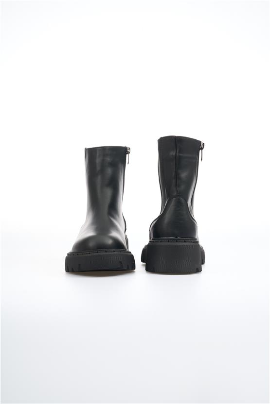 Ayakdaş 2872 2252 Siyah Cilt Kadın Bot