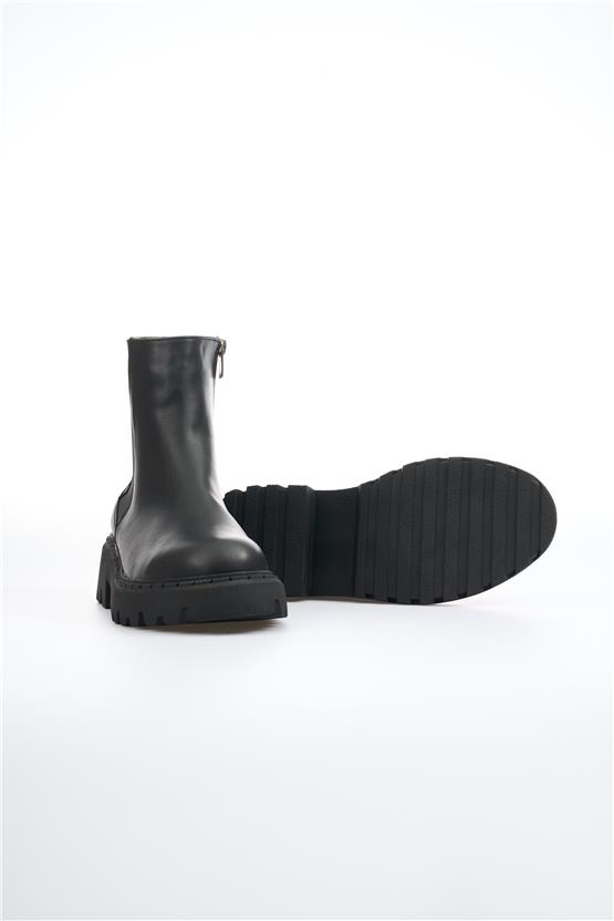 Ayakdaş 2872 2252 Siyah Cilt Kadın Bot