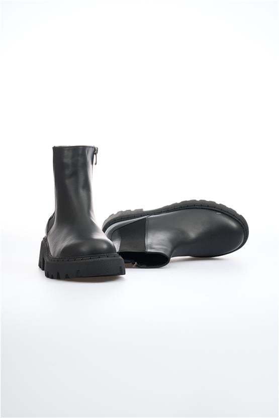 Ayakdaş 2872 2252 Siyah Cilt Kadın Bot