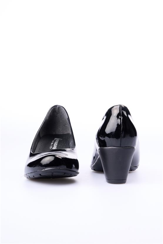 Ayakdaş 2934 700 Siyah Rugan Kadın Ayakkabı