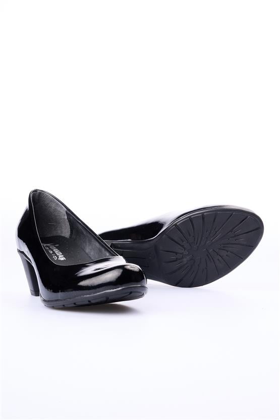 Ayakdaş 2934 700 Siyah Rugan Kadın Ayakkabı