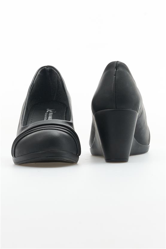 Ayakdaş 5366 781 Siyah Kadın Klasik Klasik Deri Ayakkabı