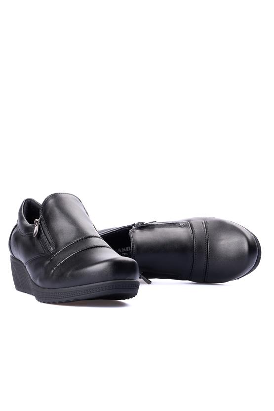 Ayakdaş Ayk03 644 Siyah Kadın Comfort Ayakkabı