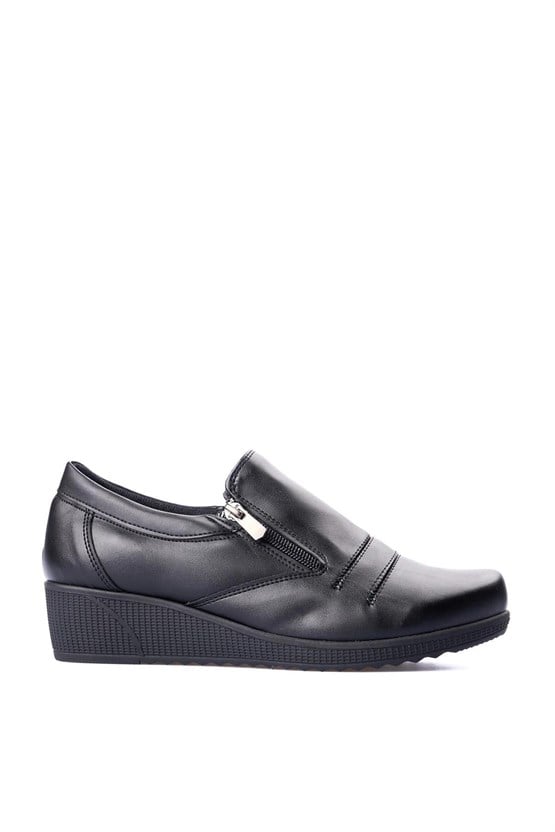 Ayakdaş Ayk03 644 Siyah Kadın Comfort Ayakkabı