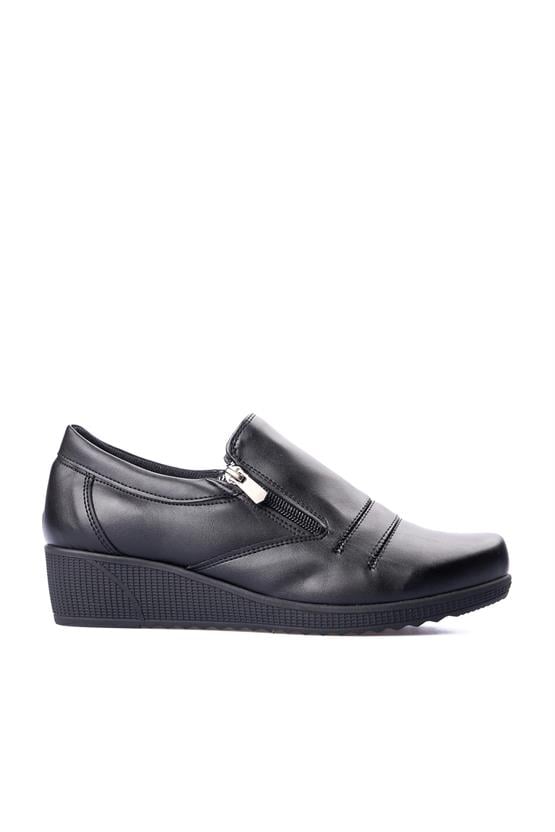 Ayakdaş Ayk03 644 Siyah Kadın Comfort Ayakkabı