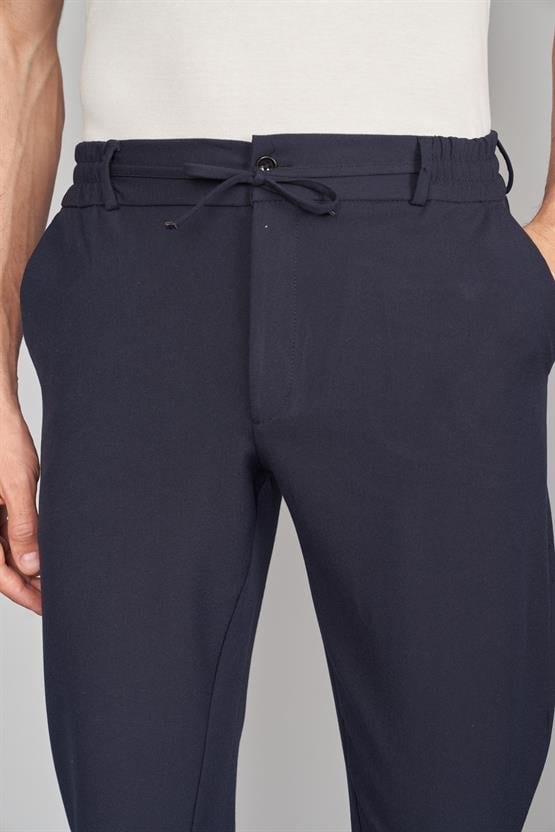 Barrichello Lacivert Erkek Jogger (İpli) Bolivya Polyviskon Pantolon