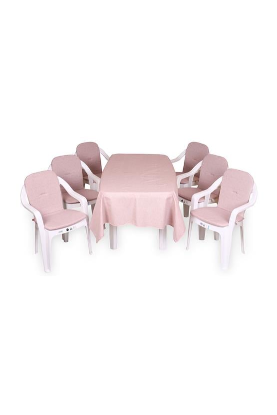 Belde Delüks ( 6+1 ) Masa Örtülü Maksiset Pudra-4388
