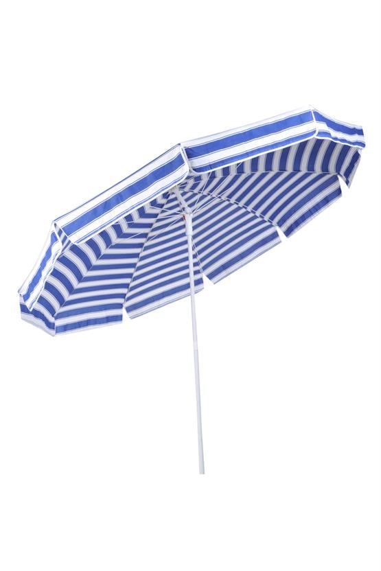 Belde Mavi-Beyaz Delüks Şemsiye Ø200 - 6712