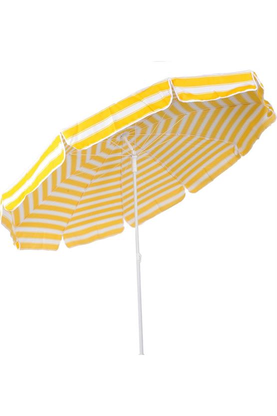 Belde Şemsiye Sarı-Beyaz Akrilik Ø200 - 9714
