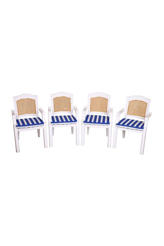 Belde Specıal  4lü  Alt Fermuarlı Minder Mavi/Beyaz - 2336