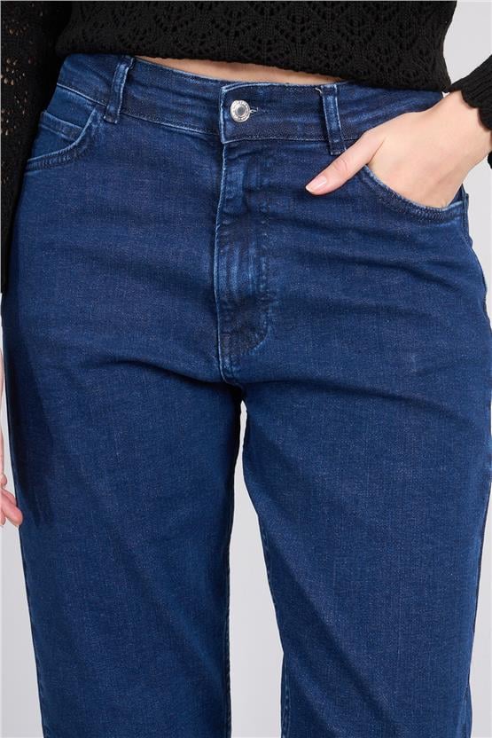 Bıg Lesson K26 6103 Acık Mavı Kadın Klasık Kot Pantolon 38-46