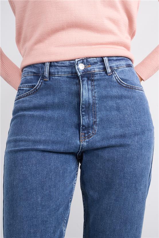 Bıg Lesson K26 6103 Acık Mavı Kadın Klasık Kot Pantolon 38-46